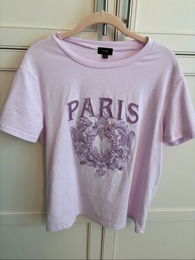 Paris Graphic Short Sleeve Tee - Light Lavender